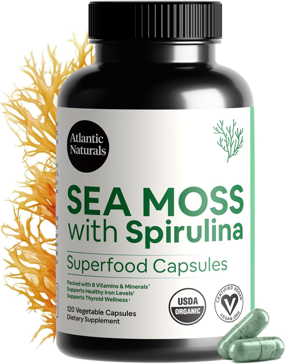 Atlantic Naturals Spirulina Capsules
